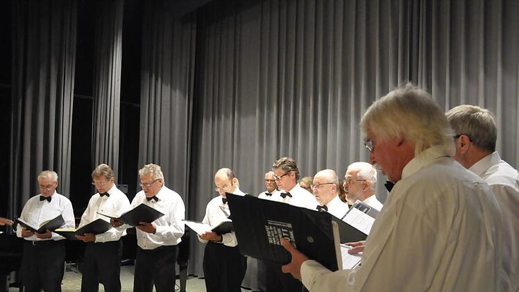 Stimmgewaltig - die "Saalemannen". Foto: Peter Klopf