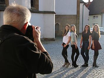 Vier junge Frauen stellten sich den Staffelsteiner Hobbyfotografen als Models zur Verfügung.Matthias Einwag