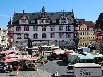 Blick auf den Coburger WochenmarktFoto: Oliver Schmidt