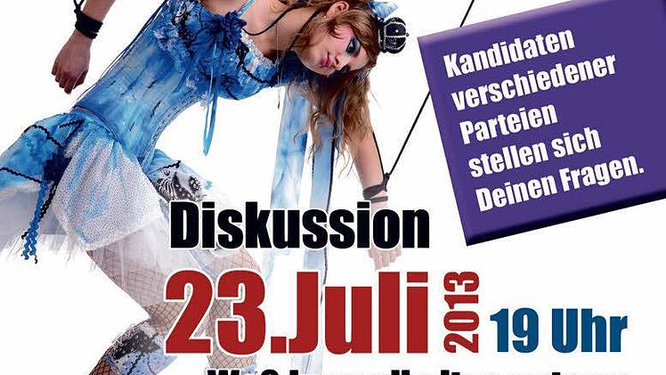 Sei keine Marionette - geh‘ wählen! Mit dieser Botschaft werben die Veranstalter für das Diskussionsforum.