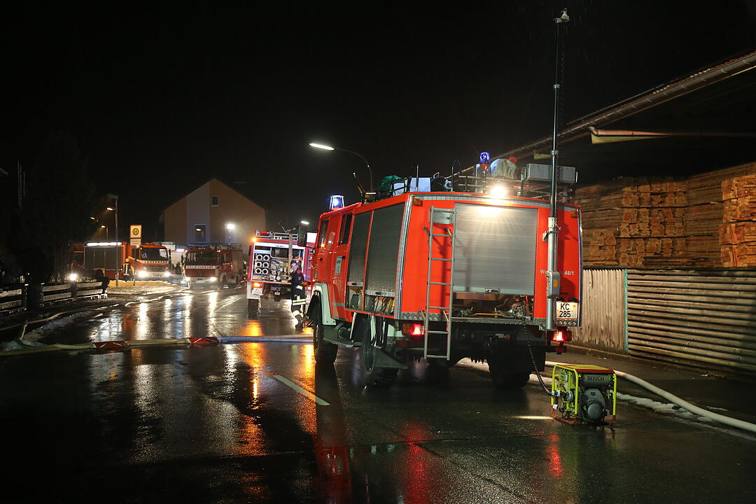 Brand in Sägewerk in Wallenfels
