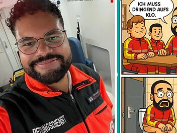 Bamberger Notfallsanitäter unterhält als Comic-Figur im Netz