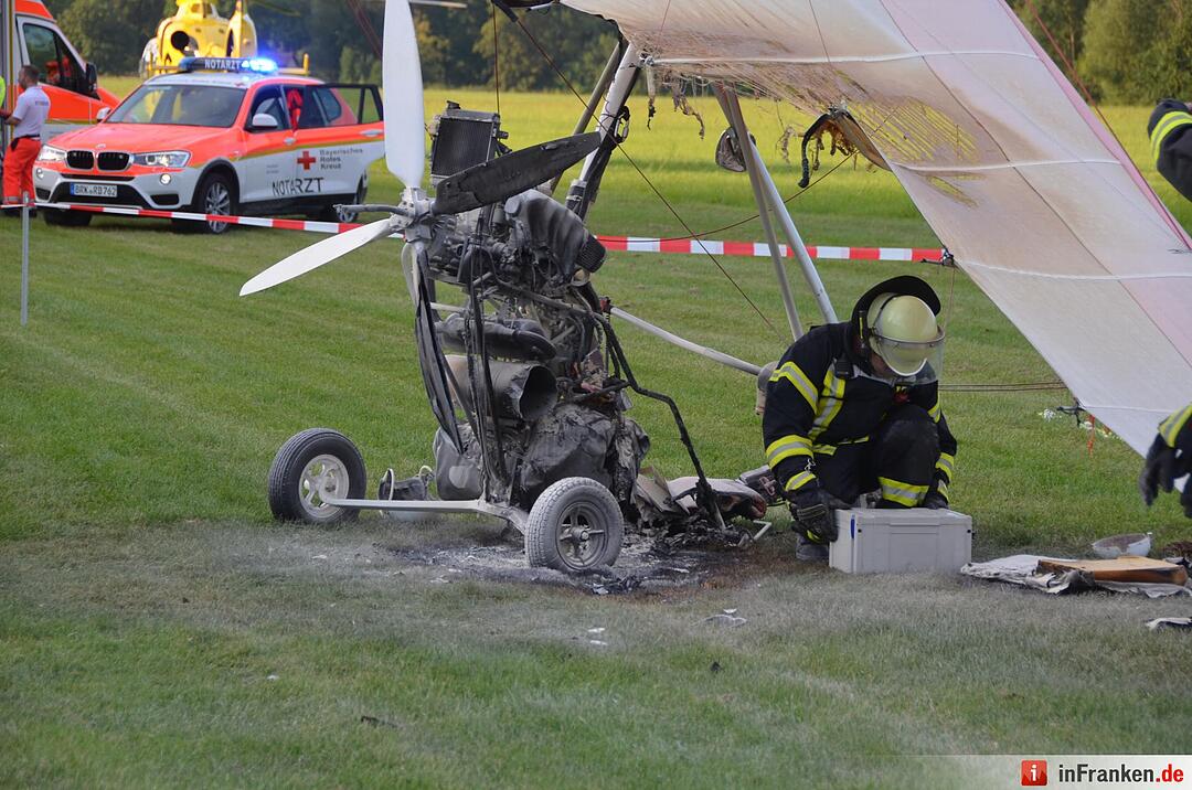Flugunfall: Trike in Bad Kissingen abgestürzt