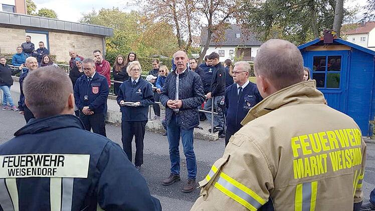Die Weisendorfer Feuerwehr hatte ihre Türen geöffnet.    Foto: Richard Sänger