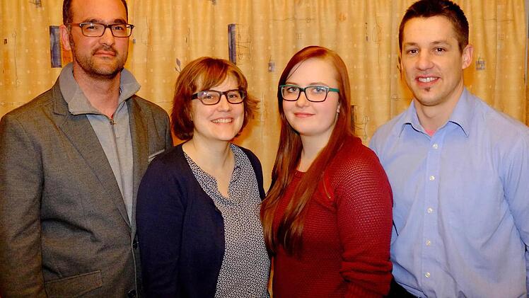Der aktuelle Vorstand der Hammelburger Stadtkapelle (v.l.): Christoph Emmerth, Martina Kunkel, Katrin Simon und Frank Gerlach.