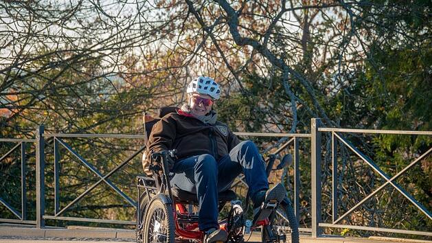 Prinz Andreas in seinem "Scorpion", einem Elektro-Dreirad. Damit will er sich im Mai auf den Weg nach Gotha machen. Foto: privat