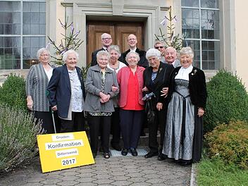 Recht zahlreich fanden sich jene Jubilare ein, die ihre "Gnaden"-Konfirmation (70 Jahre) feiern konnten. Foto: Jens Fertinger