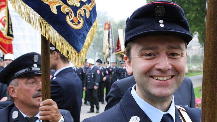 Jürgen Bördlein aus Reith machte sich um 8 Uhr auf den Weg.
