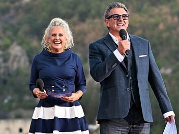 Barbara Sch&ouml;neberger und "Bergdoktor"-Star Hans Sigl moderierten wieder einmal die "Starnacht aus der Wachau".