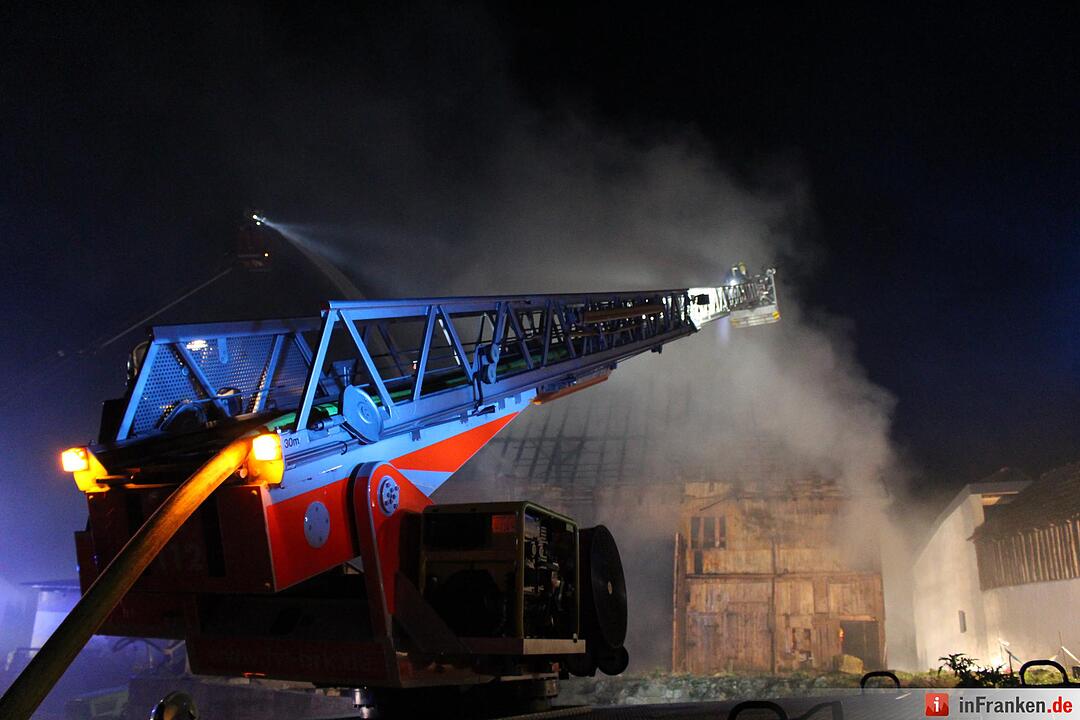 Scheunenbrand in Oberleichtersbach