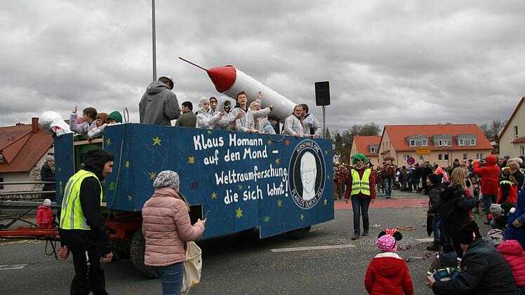 Beim Faschingszug in HirschaidWerner Baier
