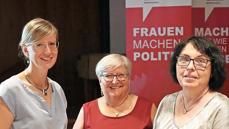 Frauenpower für die Frauenunion: Katrin Albsteiger, Ruthild Schrepfer und Ute Salzner (von links)
