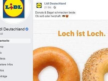 Durch den aktuellen Werbeslogan "Loch ist Loch" ist ein wahrer Shitstorm über den Discounter Lidl hereingebrochen. Foto: Screenshot Facebook