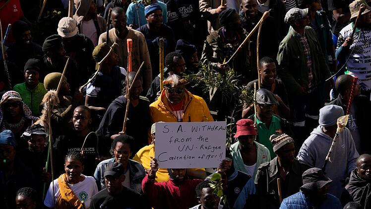 Proteste gegen die Einwanderungspolitik in S&uuml;dafrika