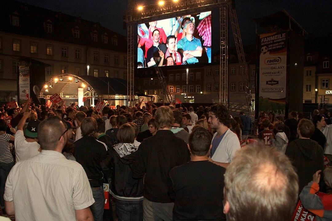 Meisterfeier Brose Baskets Bamberg Maxplatz