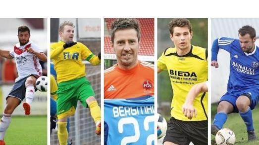 Fünf auf einen Schlag hat die SpVgg Jahn Forchheim für die neue Bayernliga-Saison verpflichtet, es kommen (v.l.): Daniel Uttinger (TSV Buch), Niklas Möhrlein (Don Bosco Bamberg), Christian Bergmann (DJK-SC Mistendorf), Pascal Tischler (FC Amberg)  und Timo Goldammer (TV 48 Erlangen). Zink/Archiv
