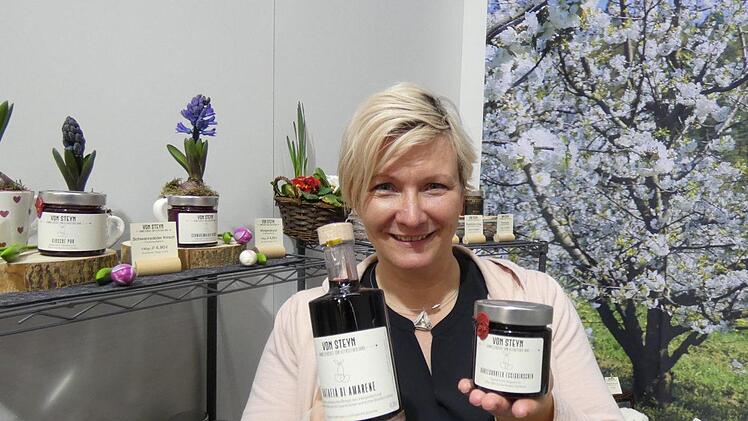 Andrea Rippstein stellte auf der Kulinea zum ersten Mal aus und präsentierte ihre "Von Steyn"-Produkte aus Süß- und Sauerkirschen.