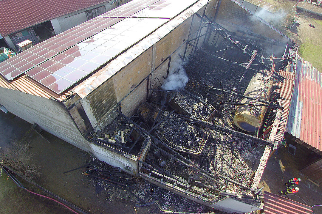 Scheunenbrand in Iphofen