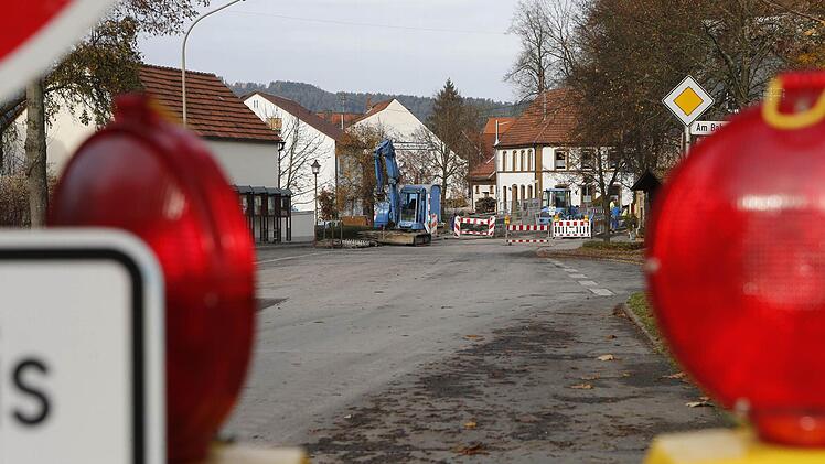 Blick auf die Baustelle in Hummendorf  Foto: Matthias Hoch
