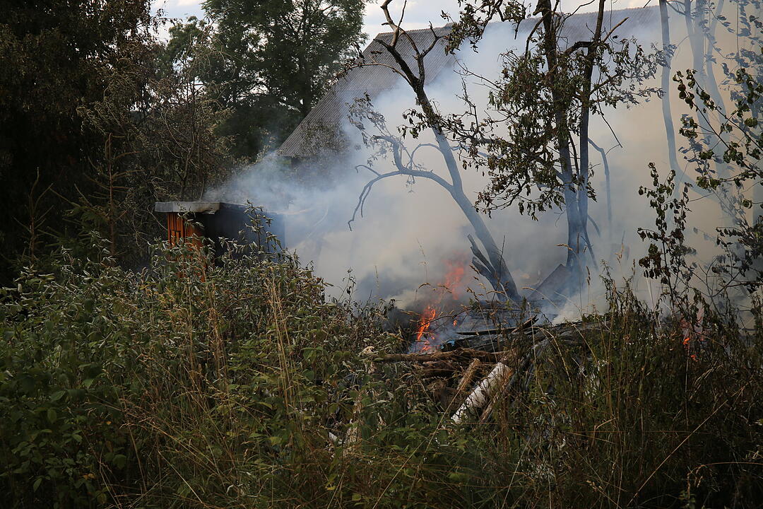 Brand auf Bauernhof in Unterkotzau