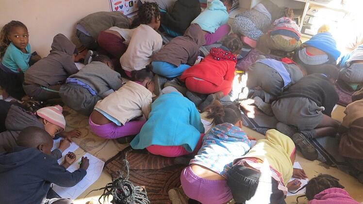 Arbeiten ist hier nur am Boden möglich. Foto: privat