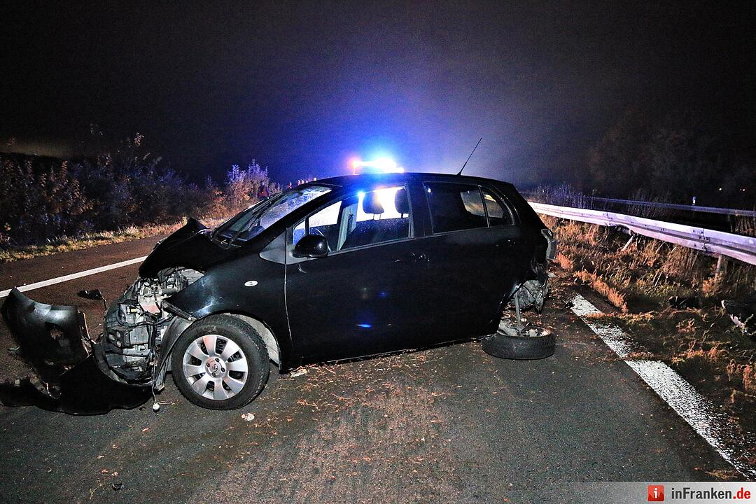Karambolage auf der A70 bei Oberhaid