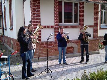 Die Ständchen von den Beiersdorfer Musikanten dürfen bei der Cortendorfer Kirchweih nicht fehlen.  Foto: Privat