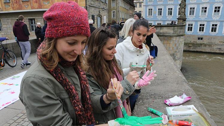 Demonstration in Bamberg am Internationalen Tag gegen Rassismus. Foto: Barbara Herbst