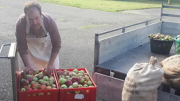 Wichtig: Bei der Anlieferung d&uuml;rfen die &Auml;pfel nicht verschmutzt oder faul sein. Heike Sch&uuml;lein