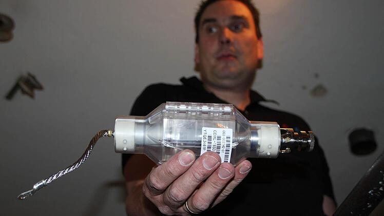 Für 3D-Filme wird eine solche Lampe eingesetzt, die bis zu 1800 Watt Leistung bringt. Foto: Ulrike Müller