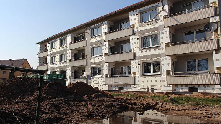 Der Wäscheplatz (im Vordergrund) ist nicht mehr nutzbar. Foto: Andreas Dorsch