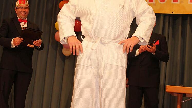 Andy Sesselmann war guter Dinge, dass er auch in diesem Jahr den goldenen Rathausschlüssel einheimst.