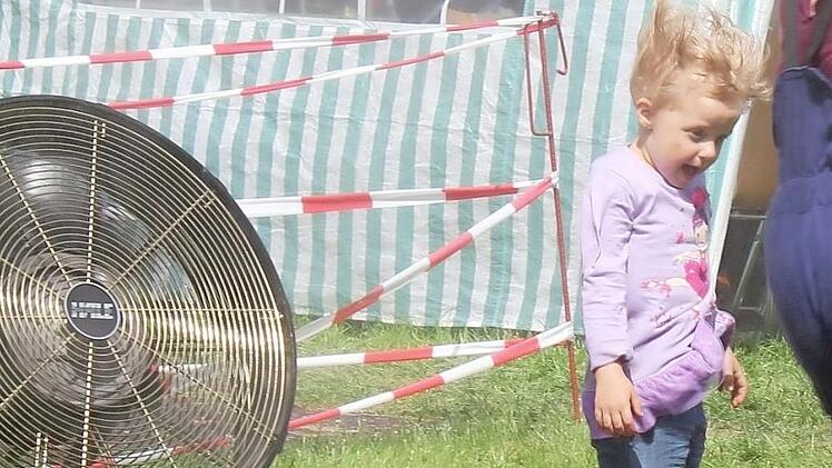 Egal, wie heiß es wird, am Sonntag wird für Abkühlung durch riesige Ventilatoren gesorgt.