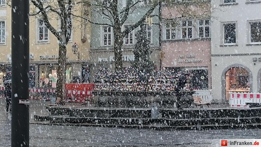 Franken: Ostermontag versinkt im Schnee