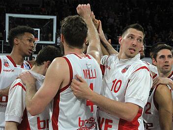 Am 33. Spieltag der Basketball-Bundesliga empf&auml;ngt Brose Bamberg die Eisb&auml;ren Bremerhaven. Foto:Katja Wagner