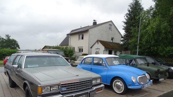 Alte Schlitten in bunter Mischung waren in Nordhalben zu bestaunen.Norbert Neugebauer