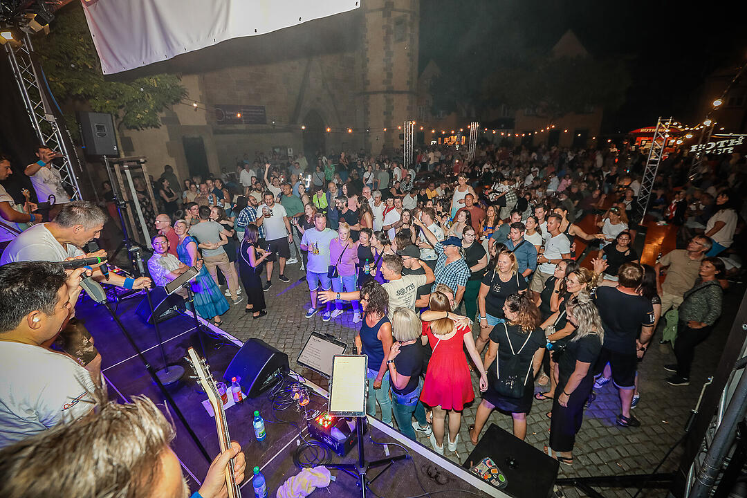 Beste Stimmung beim Stadtfest in Schweinfurt.