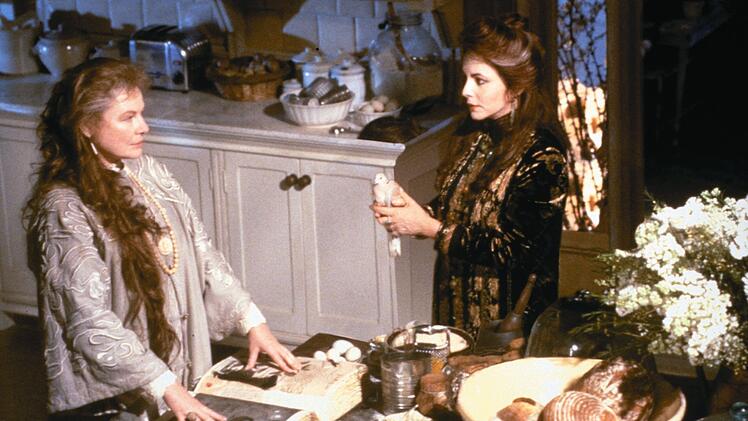 Die schr&auml;gen Hexentanten und Hausherrinnen Jet (Dianne Wiest, links) und Frances (Stockard Channing) brauen ein besonderes S&uuml;ppchen.