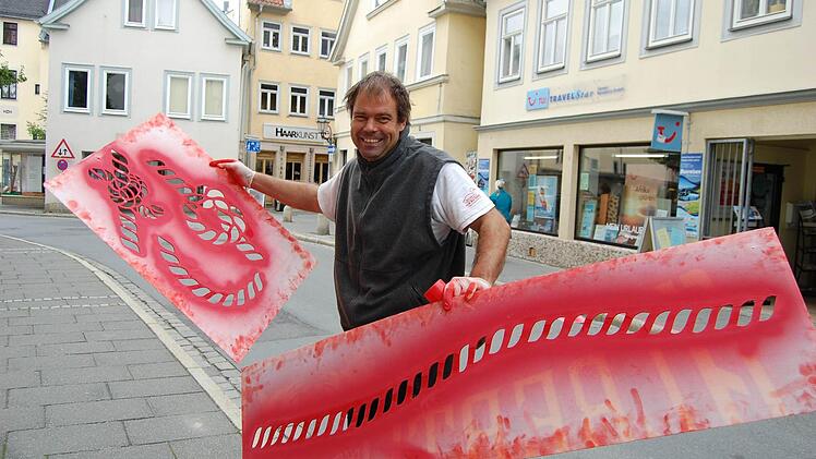 Alex gut gelaunt bei der Arbeit