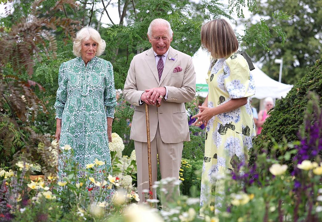 K&ouml;niglicher Besuch bei Gartenbau-Ausstellung
