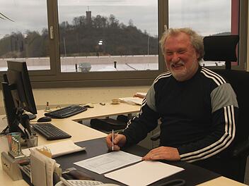 Rektor Hendryk Heckl an seinem Arbeitsplatz.