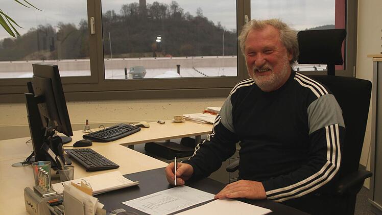 Rektor Hendryk Heckl an seinem Arbeitsplatz.