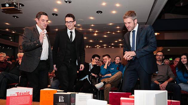 Podiumsdiskussion mit den drei B&uuml;rgermeisterkandidaten in Bad Br&uuml;ckenau am 6. Februar 2020 Foto: Matthias Hoch