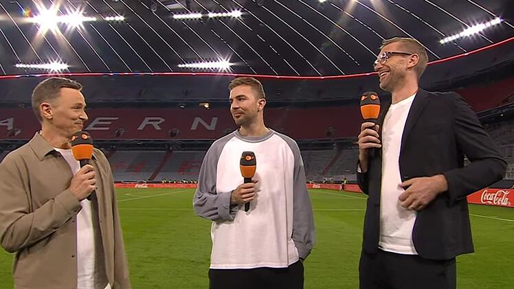 Bildeten sechs Jahre lang ein tolles Team beim ZDF: Jochen Breyer (von links), Christoph Kramer und Per Mertesacker.