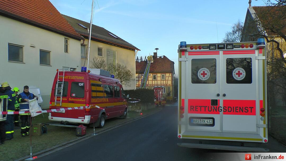 Gemeindehaus in Altenmuenster Ortskern niedergebrannt