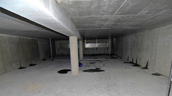 Regenüberlaufbecken hinter dem Jugendhaus rabatz: eine große unterirdische Halle  Foto: FT-Archiv