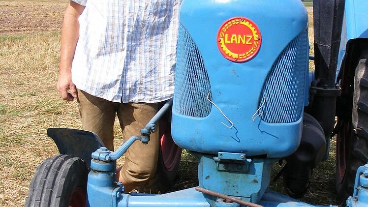 Clemens Seeberger präsentierte stolz seinen 56 Jahre alten Lanz.