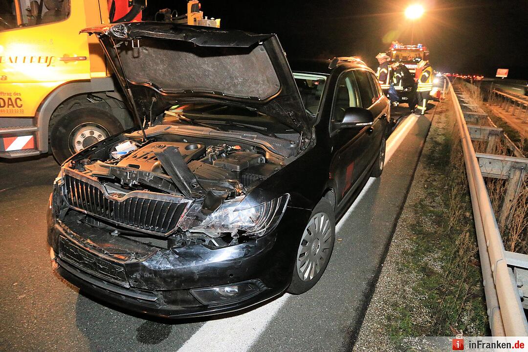 Unfall auf der A3 bei Höchstadt