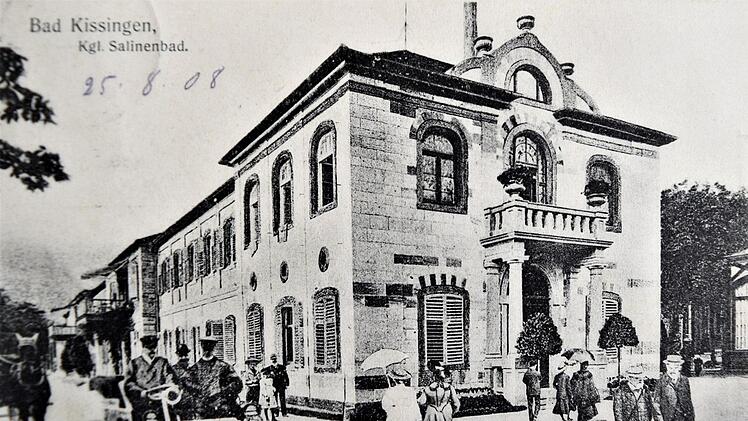 Das K&ouml;nigliche Salinenbad geh&ouml;rte nach vielen Um- und Anbauten zu den nobelsten Badeanstalten der Stadt. Quelle: Sammlung Katharina Bambach