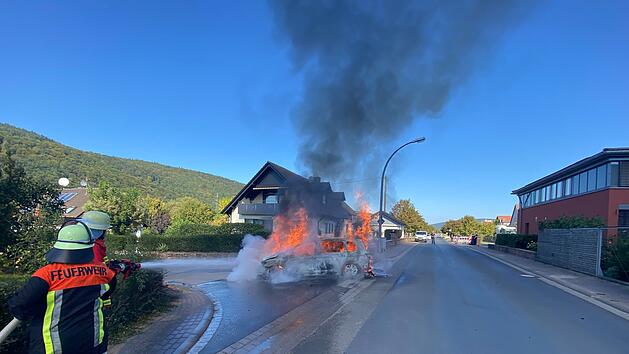 Fahrzeugbrand in Lohr am Main